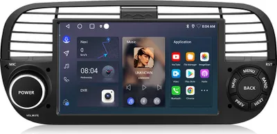 Obrázok produktu pre Zabudované navigačné zariadenia 7''2+32G autiorádio Carplay pre Fiat 500 2007-2015 GPS SWC NAVI WIFI BT 2din RDS DSP DAB+ 1280*720