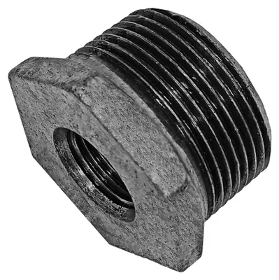 Produktbild von Gewinde Fitting Verschraubung aus verzinktem Temperguss - Reduzierstück mit 1" Rohr Außengewinde AG auf 3/4" Innengewinde IG