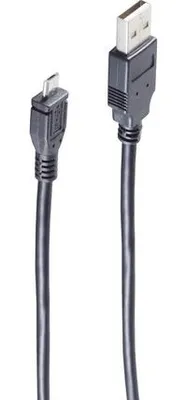 Productafbeelding van shiverpeaks BS77185-HQ, USB-A, Micro-USB-A, Mannelijk/mannelijk, Zwart