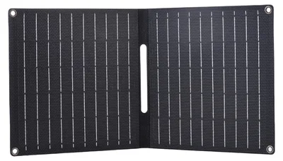 Obrázok produktu pre Prenosný skladací solárny panel 15 W, 5 V, IP67, vodotesný, s výstupmi USB a Type-C – solárna nabíjačka pre telefóny, powerbanky, kempovanie a domáce záložné napájanie