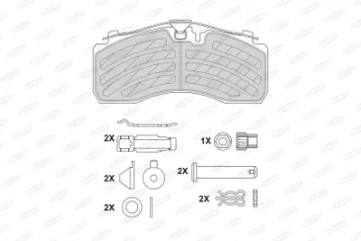 Produktbild von BERAL Bremsbeläge Satz Hinten Bremsklötze BCV29257TK
