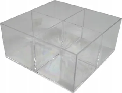 Produktbild von Kunststoff Organizer Box 4 Fächer Perlenbox Aufbewahrung Schmuckkästchen 12,5cm