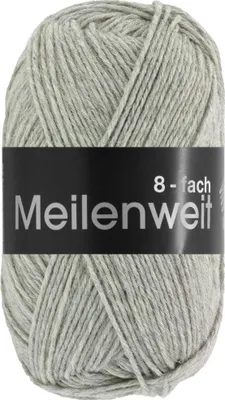 Produktbild von Lana Grossa - Meilenweit 8-fach 150g 9564 hellgrau meliert