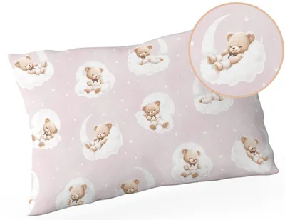Produktbild von Kinder Kopfkissen 40x60 cm – Kleinkind Kissen – Antiallergisch – 100% Baumwolle