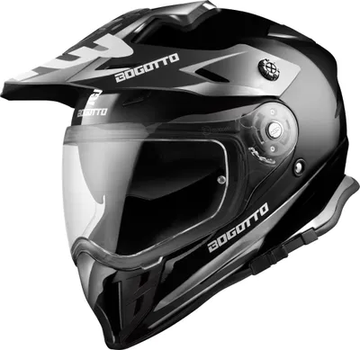 Produktbild von Bogotto V331 Enduro Helm, schwarz, XS