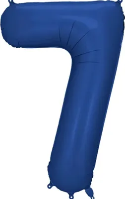 Immagine prodotto di Palloncino in foil numero "7", 86 cm, blu scuro