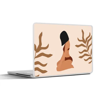 Produktbild von MuchoWow® Laptop Aufkleber Sticker Cover Sommer - Frau - Pflanzen 32.5x23.5 cm - Sticker für Laptop - Selbstklebend