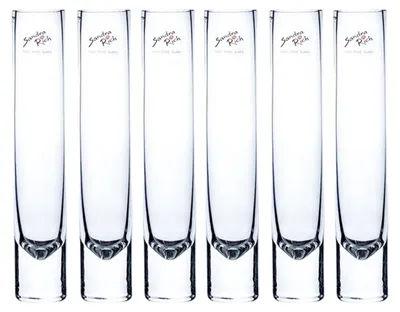 Produktbild von 6er Set Glasvasen, Blumenvasen SOLIFLEUR H. 22cm D. 4cm rund klar Sandra Rich