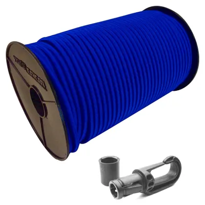 Produktbild von Expanderseil 8mm in Blau, 20m mit 10 Karabinern