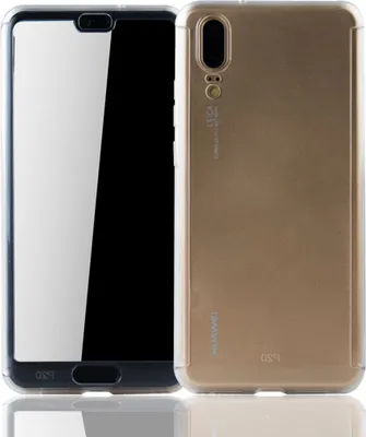Zdjęcie produktu dla Etui na telefon komórkowy Pokrowiec ochronny na Huawei P20 Pełne etui Osłona ekranu 360 Przezroczysty
