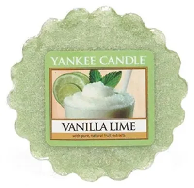 Obrázek produktu pro Yankee Candle Vanilla Lime, Kulatý, Zelená, Tonkové boby, Vanilka, 7 cm, 30 mm, 22 g