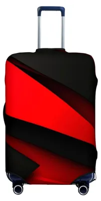 Produktbild von Gepäckabdeckung, waschbar, dehnbar, kratzfest, Reisekoffer-Schutz, elastische Gepäckabdeckung, passend für 45,7 - 81,3 cm Gepäckhülle, Schwarz, Größe M, Schwarz, M