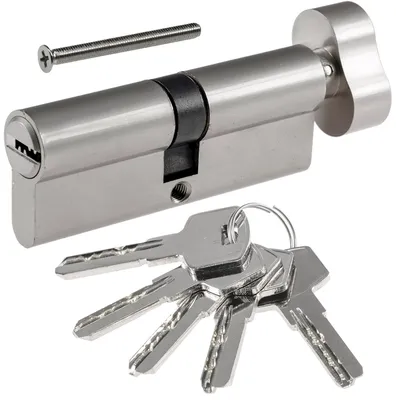Produktbild von Schließzylinder mit Knauf, 40+40mm, 5 Schlüssel