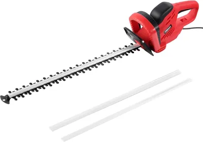 Produktbild von TEENO Elektrische Heckenschere 710 W, Heckenschneider mit Schnittlänge 610 mm, Öffnung der Zähne 20 mm, Heckensägemit Schnellstopp-Bremse