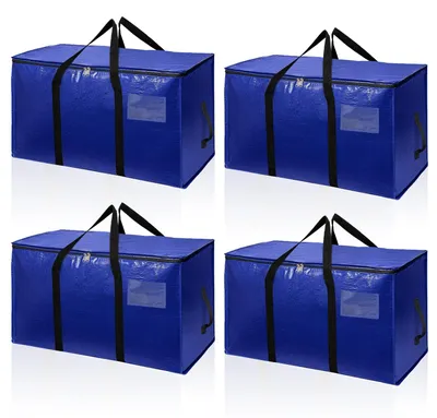 Productafbeelding van Set van 4 waterdichte verhuisdozen met versterkte handvatten