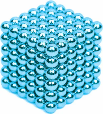 Produktbild von 216Pcs 5mm DIY Magic Magnet Magnet Blöcke Kugeln Kugelwürfel Perlen Puzzle Gebäude Spielzeug Stress Reliever Light blue