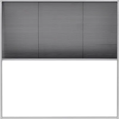 Produktbild von Insektenschutz-Plissee für Fenster Aluminium 120x120 cm