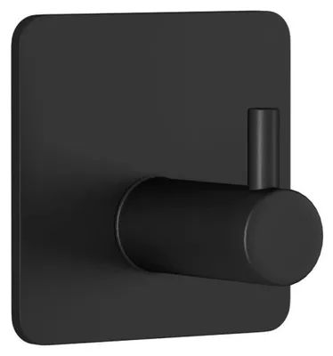 Image de Porte-serviettes adhésif Reno - noir mat