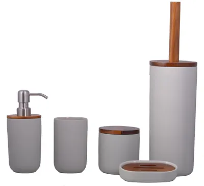 Produktbild von Combo Badset 5-teilig, light grey