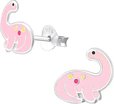 Produktbild von Kinder Ohrstecker Silber „Dinosaurier“