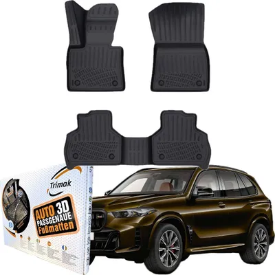 Produktbild von Trimak Autofußmatten kompatibel mit BMW X5 G05 ab 2019 Auto Allwetter Gummimatten