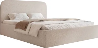 Produktbild von Selsey Sonvivo - Polsterbett 160x200 mit Bettkasten, Bouclé, greige