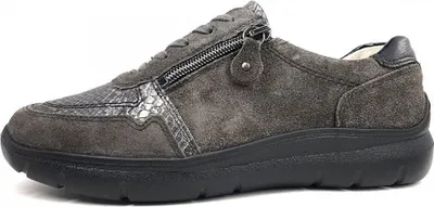 Produktbild von Waldläufer H-Leonie Damenschuhe Halbschuhe Bequem Schnürer Grau Freizeit, Schuhgröße:EUR 38.5 | UK 5.5