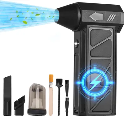 Produktbild von Super Turbo Fan Campin Handstaubreiniger Auto Schnee Wasser Grill Gebläse Wiederaufladbar 130000RPM Schwarz