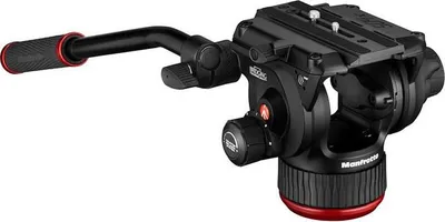 Image de Manfrotto 504X tête de trépied Noir Aluminium 1/4, 3/8" Fluide