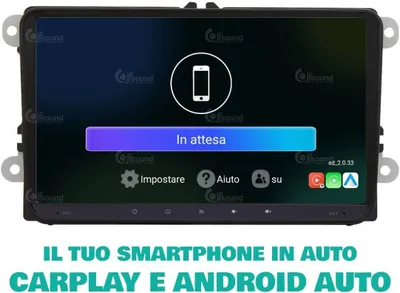 Immagine prodotto di Sistema di infotainment per autoradio – Navigazione touchscreen – Schermo da 8 pollici – Apple CarPlay e Android Auto