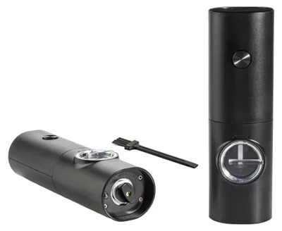 Produktbild von Elektrische Salz- und Pfeffermühle 2er-Set mit Einhandbedienung und stufenlos einstellbarer Mahlstärke