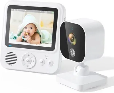 Obrázok produktu pre Detská chůvička s videofunkciou, bezdrôtový systém na sledovanie dieťaťa s frekvenciou 2,4 GHz