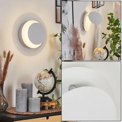 Produktbild von Cataeggio »Cataeggio« Wandlampe aus Metall in Weiß/Chromfarben