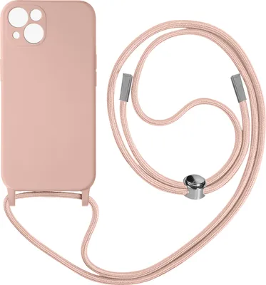Produktbild von Avizar, Schutzhülle mit 80cm langer Nylonkette für Apple iPhone 13 Mini, Rosa