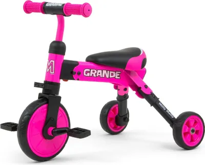 Obrázek produktu pro Dětská tříkolka 2v1 Milly Mally Grande pink