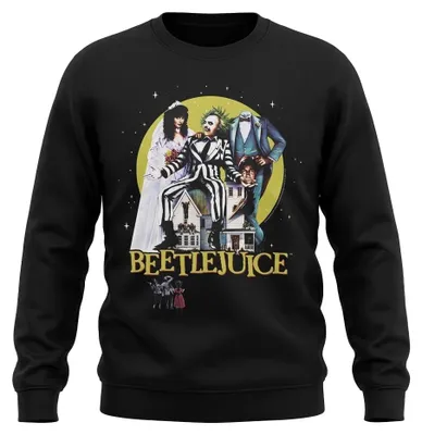 Obrázok produktu pre Mikina Beetlejuice – uni, pre pánov/dámy, model TV35765 (XXL) (čierna)