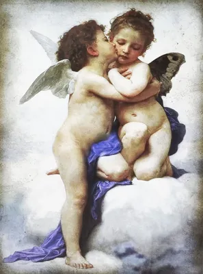 Wandposter Berühmtheiten Liebe und Psyche 40 x 30 cm