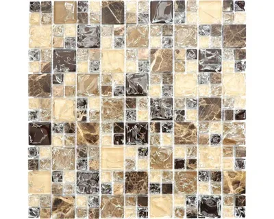 Produktbild von Glasmosaik XIC K1455 30,5x30,5 cm braun/beige