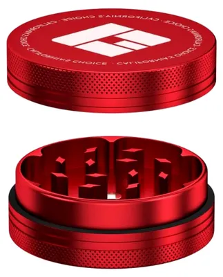 Produktbild von Zwei-teiliger Aluminium Grinder Compton | Aluminium in Raumfahrtqualität | Rot