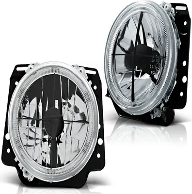 Produktbild von Scheinwerfer Angel Eyes passend für VW Golf 2 Bj. 83-92 Chrom mit Fadenkreuz