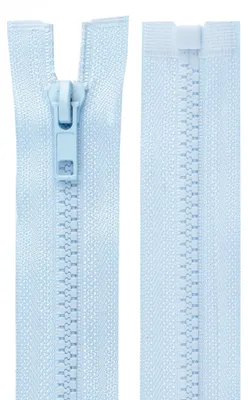1 Reißverschluss Kunststoff-Profil 5mm 65 cm teilbar, Autolock, hellblau