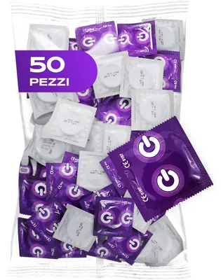 Immagine prodotto di ON) Preservativi XX-Large | Larghezza 57 mm | Confezione da 50 Pezzi | premium extra larghi con lubrificante al silicone | Spessore parete sottile 0,07 mm | per Uomini