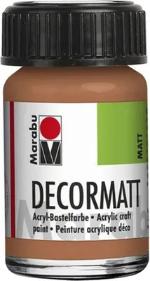 Produktbild von Marabu 1401 39 787 Decormatt Acryl, Metallic-Kupfer 787, 15 ml