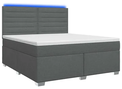 Obrázok produktu pre vidaXL Box spring posteľ s matracom tmavosivá 160 x 200 cm látka