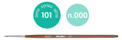 Image de Brosse n° 000 série 101 ronde MILAN