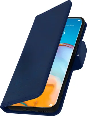 Immagine prodotto di Avizar, custodia a libro in ecopelle con funzione stand per Huawei P40 Pro, colore blu notte