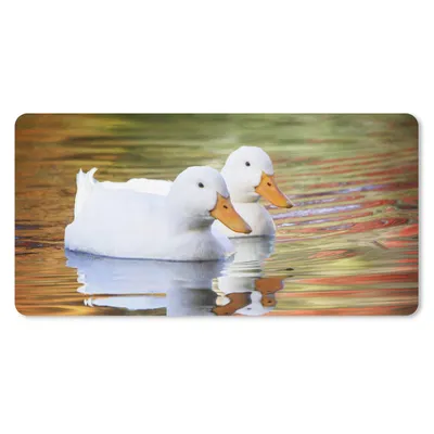 Produktbild von MuchoWow® Mauspad Mousepad Enten - Wasser - Spiegelung - Familie 60x30 cm - Mousepads - Maus Mat - Pad - Mausunterlage - Nachhaltig