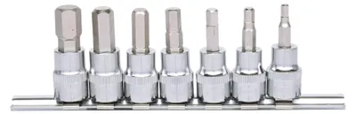 Immagine prodotto di KS TOOLS 3/8" CHROMEplus set di bussole esagonali 7 pezzi 4-12 mm - 918.3921