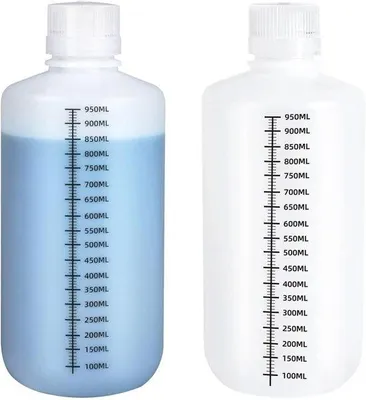 Obrázek produktu pro Testovací lahve z HDPE, objem 1000 ml - úzký hrdlo - chemicky odolné - ideální pro skladování kapalin