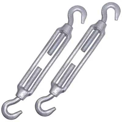 Produktbild von 2 Stück Spannschloss-Gewindespanner M10 Haken und Haken